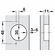 Hafele Concealed Hinge, Salice 200 Series, 120° Opening Angle, Self Close, 1/2" Overlay, Rapido mounting, model C2J9D99, Item# 329.03.581, 32903581, 329-03-581