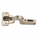 Hafele Concealed Thick Door Hinge, Salice, 94 Opening Angle, Half Overlay, cup fixing: For screw fixing, Self closing, model CFA7G99, nickel-plated, Item# 329.05.614, 32905614, 329-05-614