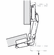 Hafele Concealed Hinge, Salice 200 Series, 165°, inset mounting, For cabinets with internal drawer boxes or pull-out shelves, Rapido, model C27FP99, Item# 329.07.682, 32907682, 329-07-682