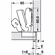 Hafele Concealed Hinge, Salice PUSH, 165 Opening Angle, Self-Opening, Half Overlay, For tip-on opening, for cabinets with internal drawer boxes or pull-out shelves, Screw mounting, model C2PSG99, Item# 329.07.802, 32907802, 329-07-802