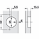 Hafele Concealed Hinge, Salice 700 Series, 110° Opening Angle, Silentia+, Inset, C7P6PE9, Screw-on, nickel-plated, Item# 329.15.404, 32915404, 329-15-404
