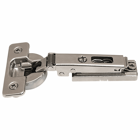 Hafele Concealed Hinge, Salice 700 Series, 110 Opening Angle, Silentia+, 1/2" Overlay, C7P6DE9, Screw-on, nickel-plated, Item# 329.17.106, 32917106, 329-17-106