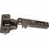 Hafele Concealed Hinge, Salice 200 Series/700 Series, 110 Opening Angle, Full Overlay, Titanium finish, Press-fit, model C2R6A66, Item# 329.17.559, 32917559, 329-17-559