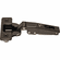 Hafele Concealed Hinge, Salice 200 Series/700 Series, 110 Opening Angle, 1/2" Overlay, Titanium Finish, Press-fit, model C2R6D66, Item# 329.17.568, 32917568, 329-17-568