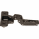 Hafele Concealed Hinge, Salice 200 Series/700 Series, 110 Opening Angle, Inset Mounting, Titanium Finish, Dowel mount, model C2R6P66, Item# 329.17.579, 32917579, 329-17-579