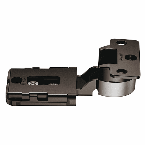 Hafele Concealed Hinge, Salice Conecta, 94°, for wooden doors, for concealed mounting, for full overlay/half overlay mounting, Titanium coloured, Item# 329.20.100, 32920100, 329-20-100