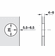 Hafele Glass Door Concealed Hinge, Salice, 94° Opening Angle, Self Closing, Half Overlay, For screwing into 26 mm cup drilling, model C2C7G39, Item# 329.21.511, 32921511, 329-21-511