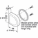 Hafele Trim Cap, Salice, Round, for 94° Glass Door Hinges, round, silver, Item# 329.22.920, 32922920, 329-22-920