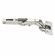 Hafele Concealed hinge, Salice, 110° Opening Angle, Soft Close, Full Overlay, For rebated and profile doors, Nickel plated, cup fixing: For screw fixing, drilling pattern: 45/9.5 mm, with automatic closing spring, Item# 329.26.626, 32926626, 329-26-626