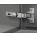 Hafele Concealed hinge, Salice, 110° Opening Angle, Soft Close, Full Overlay, For rebated and profile doors, Nickel plated, cup fixing: For screw fixing, drilling pattern: 45/9.5 mm, with automatic closing spring, Item# 329.26.626, 32926626, 329-26-626