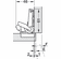 Hafele Concealed hinge, Salice, 110° Opening Angle, Soft Close, Full Overlay, For rebated and profile doors, Nickel plated, cup fixing: For screw fixing, drilling pattern: 45/9.5 mm, with automatic closing spring, Item# 329.26.626, 32926626, 329-26-626