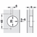 Hafele Concealed Hinge, Salice 100 Series, 105° Opening Angle, Silentia+, Nickel Plated, 1/2" Overlay, C1J6DE9, Logica, Item# 329.28.491, 32928491, 329-28-491