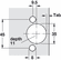Hafele Concealed Hinge, Salice 200 Series, 94, Full Overlay Mounting, cup fixing: For screw fixing, Self Close, press fit, model C2RBA99, Item# 329.31.510, 32931510, 329-31-510