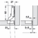 Hafele Concealed Cup Hinge, For small doors and narrow frames, Item# 329.41.503, 32941503, 329-41-503