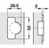 Hafele Concealed Cup Hinge, For small doors and narrow frames, Item# 329.41.503, 32941503, 329-41-503