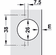 Hafele Concealed Cup Hinge, For small doors and narrow frames, Item# 329.41.503, 32941503, 329-41-503