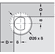 Hafele Catch for PUSH Hinge, Press-Fit, Salice, DP29SN3, Black, Item# 329.44.332, 32944332, 329-44-332