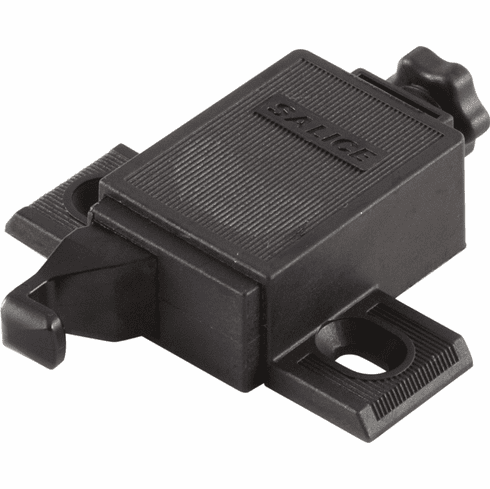 Hafele Single PUSH Latch, with Adjustment, Salice, DP4SN3, black, Item# 329.44.371, 32944371, 329-44-371