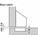 Hafele Catch for PUSH Hinge, Press-Fit, Salice, DP29SNB, Beige, Item# 329.44.432, 32944432, 329-44-432