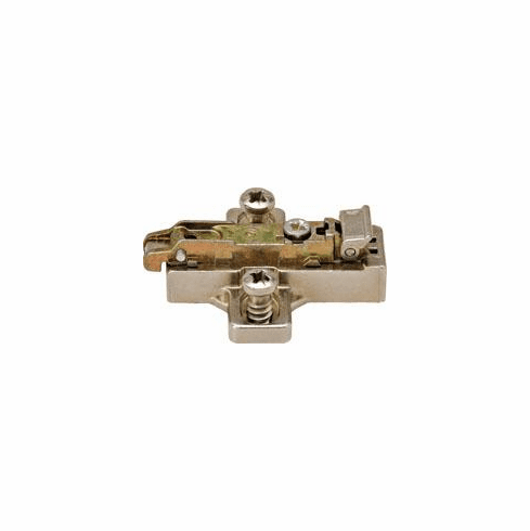 Hafele Mounting Plate, Salice, With Pre-Installed Euro Screws, quick fixing system, fixing with chipboard screws, depth adjustable via eccentric, 11 mm Euro screws, 9 mm, BAVGE99F/16, Item# 329.63.796, 32963796, 329-63-796