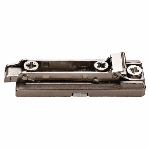 Hafele Clip Mounting Plate, Salice SM, zinc alloy, height adjustable via eccentric, Quick fixing system, pre-mounted 11mm Euro screws, 2D cam adjust, (appropriate height 0,2,3,6)mm, Model BAPGR_9/16, 3 mm, BAPGR39/16, Item# 329.67.003, 32967003, 329-67-003