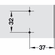 Hafele Cruciform Mounting Plate, Salice A, steel, with chipboard screws, edge distance 37 mm, slide-on system, pre-mounted Euro screws, Model B2V3H39/15, Item# 329.80.555, 32980555, 329-80-555