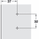 Hafele Slide-On Mounting Plate, Salice, with Hinge Arm, Fastening Screws, slide-on system, pre-mounted Euro screws, 0 mm, model B2R3E09/15, Item# 329.80.626, 32980626, 329-80-626
