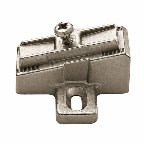 Hafele Wing Mounting Plate, Salice, Slide-on, Wood Screw, Angle 15, model B2V3BW9/15, Item# 329.84.100, 32984100, 329-84-100