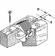 Hafele Concealed Hinge, Soss, Invisible Hinge, 180° Opening Angle, Wood Thickness 19-25mm SOSS #204, Satin Chrpme, Item# 341.07.736, 34107736, 341-07-736