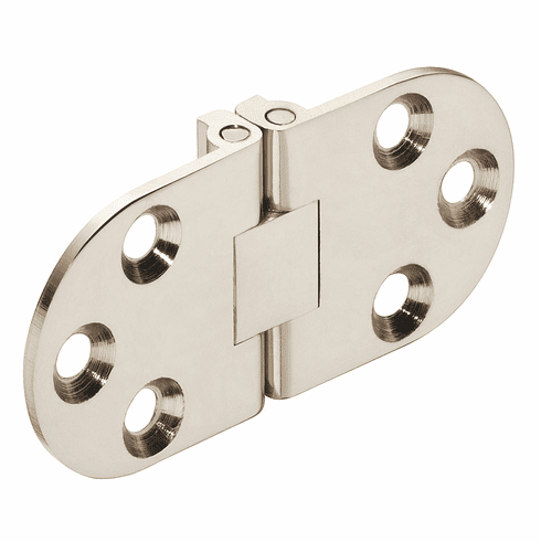 Hafele Self-Supporting Hinge, for Folding and Sewing Machine Tables, Polished nickel, Item# 341.32.708, 34132708, 341-32-708