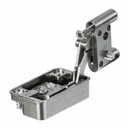 Hafele In-Side Flap Hinge, left, Item# 342.78.723, 34278723, 342-78-723