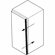 Hafele Concealed Hinge, Salice Face Frame 2-Cam, 106° Opening Angle, Self Close, 3/8" Overlay, model CSR3999, press-fit, Item# 343.60.512, 34360512, 343-60-512