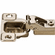 Hafele Concealed Hinge, Salice Face Frame 2-Cam, 106 Opening Angle, Self Close, 1/2" Overlay, model CSR3799, press-fit, Item# 343.61.510, 34361510, 343-61-510