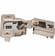 Hafele Concealed Hinge, Salice Excentra 2-Cam, 106 Opening Angle, Soft Close, 1/2" Overlay, Nickel-plated, press-fit, model CUR37D9, Item# 343.61.521, 34361521, 343-61-521