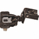 Hafele Concealed Hinge, Salice Excentra 2-Cam, 106 Opening Angle, Soft Close, 1 1/4" Overlay, Titanium, press-fit, model CUR3AD6, Item# 343.61.527, 34361527, 343-61-527