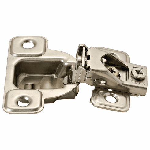 Hafele Concealed Hinge, Salice Face Frame 3 Cam, 106 Opening Angle, Self Close, 1/2" Overlay, model CSP3799XR Screw-on, Item# 343.62.500, 34362500, 343-62-500