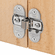 Hafele Folding Door Institutional Hinge, Aximat, Opening Angle 180, for Hawa Multifold, Nickel finish, Item# 343.91.600, 34391600, 343-91-600