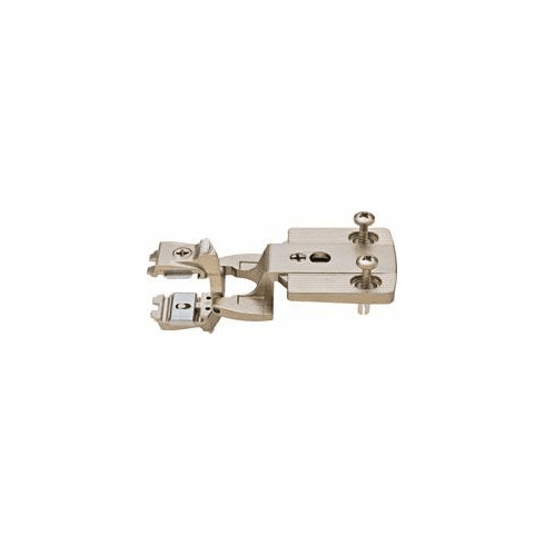 Hafele Single Pivot Institutional Hinge Arm, Aximat® 300, Grade 1, with Expanding Dowels, Aximat® 300, Matt nickel, twin overlay, 180° opening angle, Item# 344.06.902, 34406902, 344-06-902