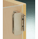 Hafele Glass Door Hinge, Aximat, 230 Opening Angle, Glass to Wood, 3 mm Overlay, For glass/wood constructions, nickel plated, opening angle: 230, Item# 344.89.740, 34489740, 344-89-740