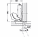 Hafele Concealed Hinge, Grass, Tiomos M9 110°, for Thin Doors, for rebated doors and surrounding mitre, for wooden doors, With soft closing mechanism, Item# 348.24.801, 34824801, 348-24-801