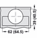 Hafele Concealed Hinge, Grass Tiomos 110, Full Overlay Mounting, For standard applications, Cup fixing: without tools, without automatic closing spring, without soft closing, model F035139443228, Item# 348.31.331, 34831331, 348-31-331