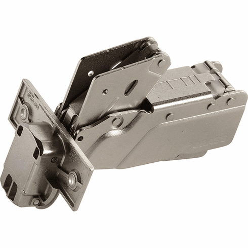 Hafele Concealed Hinge, Grass TIOMOS, 155 Opening Angle, Full Overlay, Self close, screw-on, model F045138499217, Item# 348.32.600, 34832600, 348-32-600