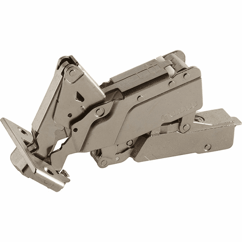 Hafele Concealed Hinge, Grass Tiomos 155, full overlay mounting, for cabinets with internal drawer boxes with railing or pull-out shelves, Self close, screw-on, model F045138500217, Item# 348.32.601, 34832601, 348-32-601