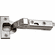 Hafele Concealed Corner Hinge, Grass TIOMOS, 110 Opening Angle, Overlay Mounting, Self-close, press-fit, model F045138481223, Item# 348.35.615, 34835615, 348-35-615