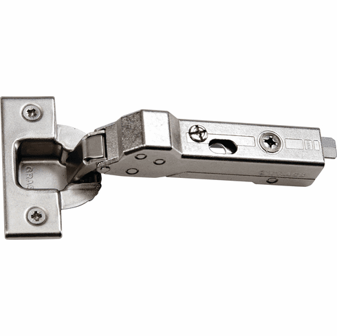 Hafele Concealed Corner Hinge, Grass TIOMOS, 110 Opening Angle, Overlay Mounting, Soft-close, press-fit, model F028138543223, Item# 348.35.815, 34835815, 348-35-815