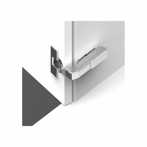 Hafele Concealed Blind Corner Hinge, Grass TIOMOS, 110 Opening Angle, Overlay Mounting, Screw fixing cup,, Soft close, screw-on, model F028138535223, Item# 348.37.820, 34837820, 348-37-820