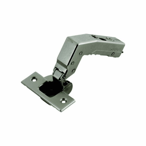 Hafele Concealed Blind Corner Hinge, Grass TIOMOS, 110 Opening Angle, Overlay Mounting, Screw fixing cup,, Soft close, press-fit, model F028138545223, Item# 348.37.830, 34837830, 348-37-830