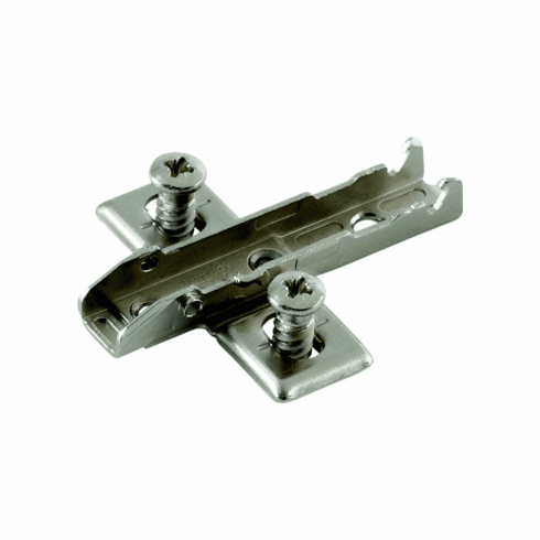 Hafele Wing Baseplate, Grass TIOMOS, 3-Point Fixing with Euro Screws, Height adjustment via slot, Height 0 mm, model F058139736228, Item# 348.38.551, 34838551, 348-38-551