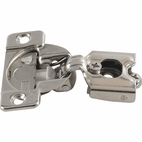 Hafele Concealed Face Frame Hinge, Grass TEC Wrap Around, 108 Opening Angle, Soft-Close, 1/4" Overlay, Screw-on; Model 04429A-15, Item# 348.90.010, 34890010, 348-90-010