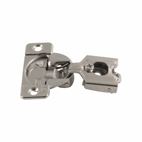 Hafele Concealed Face Frame Hinge, Grass TEC Wrap Around, 108 Opening Angle, Soft-Close, 7/16" Overlay, Screw-on; Model 02670A-15, Item# 348.90.011, 34890011, 348-90-011